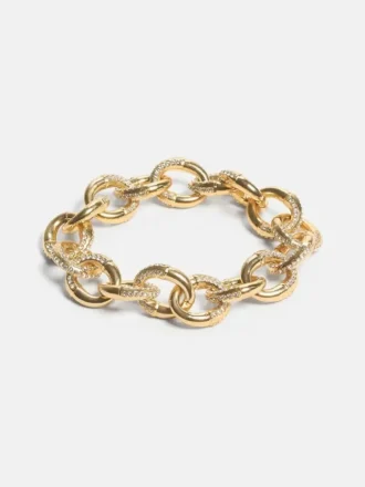 Gold-Tone Pava Link Bracelet