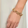 Gold-Tone Pava Link Bracelet