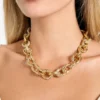Gold-Tone Pava Link Necklace