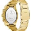 Gold-Tone Rhinestone Multifunction Watch