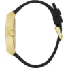 Gold-Tone Silicone Analog Watch
