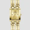 Gold-Tone Square Analog Watch