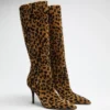 Gressa Knee-High Faux-Leather Boots