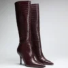 Gressa Knee-High Faux-Leather Boots