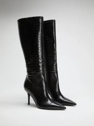 Gressa Knee-High Faux-Leather Boots