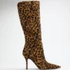 Gressa Knee-High Faux-Leather Boots