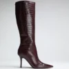 Gressa Knee-High Faux-Leather Boots