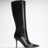 Gressa Knee-High Faux-Leather Boots