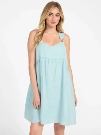 Gretel Overall Smock Mini Dress