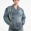 Guess Originals Denim Motorcycle Jacket