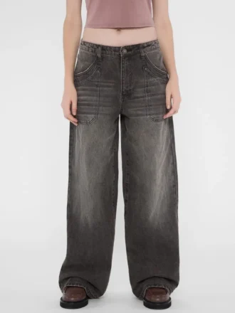 Guess Originals Double Pocket Wide-Leg Jeans