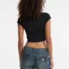 Guess Originals Eco Raw Edge Rhinestone Tee