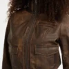 Guess Originals Faux-Leather Aviator Jacket