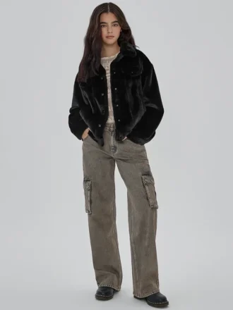 Guess Originals Oversized Fur Jacket