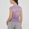 Guess Originals Printed Stud and Denim Mesh Top