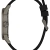Gunmetal-Tone and Blue Analog Watch
