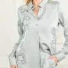 Gwen Embroidered Flower Shirt