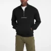 Half-Zip Logo Sweater