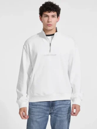 Half-Zip Logo Sweater