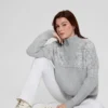 Half-Zip Wool-Blend Pullover Sweater