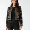 Helene Studded Embroidery Jacket
