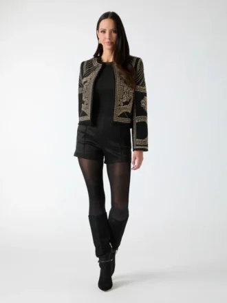 Helene Studded Embroidery Jacket