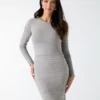 Henley Long-Sleeve Sweater Dress