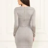 Henley Long-Sleeve Sweater Dress