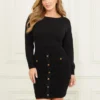 Hermione Boat-Neck Sweater Dress