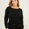 Hermione Boat-Neck Sweater Dress