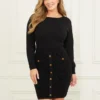 Hermione Boat-Neck Sweater Dress