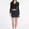 Hooded Embroidered Logo Slim Top