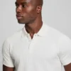 Houndstooth Jacquard Polo Shirt