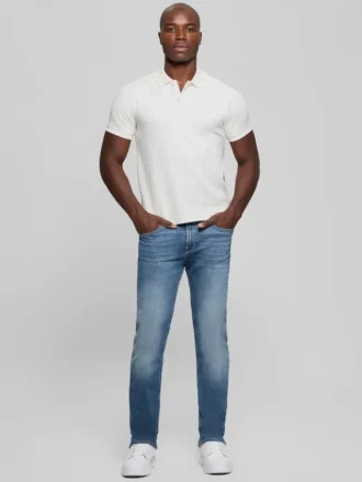 Houndstooth Jacquard Polo Shirt