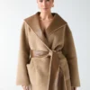 Ines Reversible Faux-Leather Coat