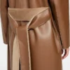 Ines Reversible Faux-Leather Coat