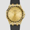 Insignia Black Leather Analog Watch