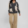 Intarsia Color-Block Sweater