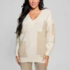 Intarsia Color-Block Sweater