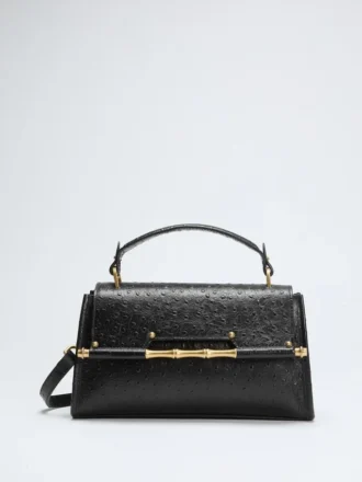 Iris Bamboo Mini Leather Satchel