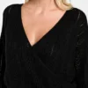 Izabella Wool-Blend Surplice Sweater