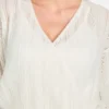 Izabella Wool-Blend Surplice Sweater