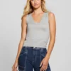 Janine Rhinestone Sweater-Knit Top