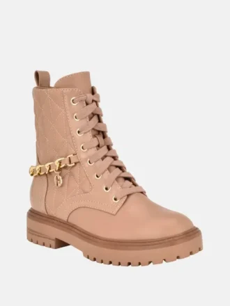 Jellard Quilted Chain Moto Boots