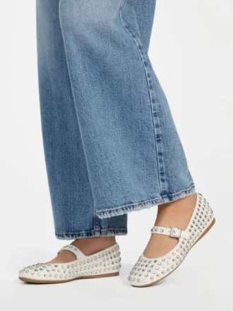 Kalidal Rhinestone Ballet Flats