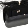 Keyah Feather Top Clutch