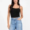 Keyla Fuzzy Sweater Crop Cami