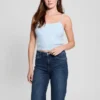Keyla Fuzzy Sweater Crop Cami