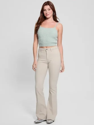 Keyla Fuzzy Sweater Crop Cami