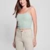 Keyla Fuzzy Sweater Crop Cami